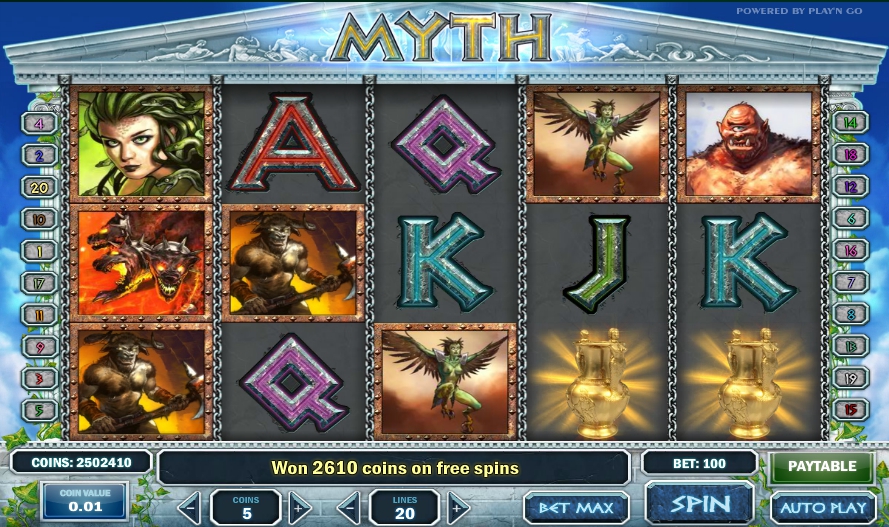 Игровой автомат Myth